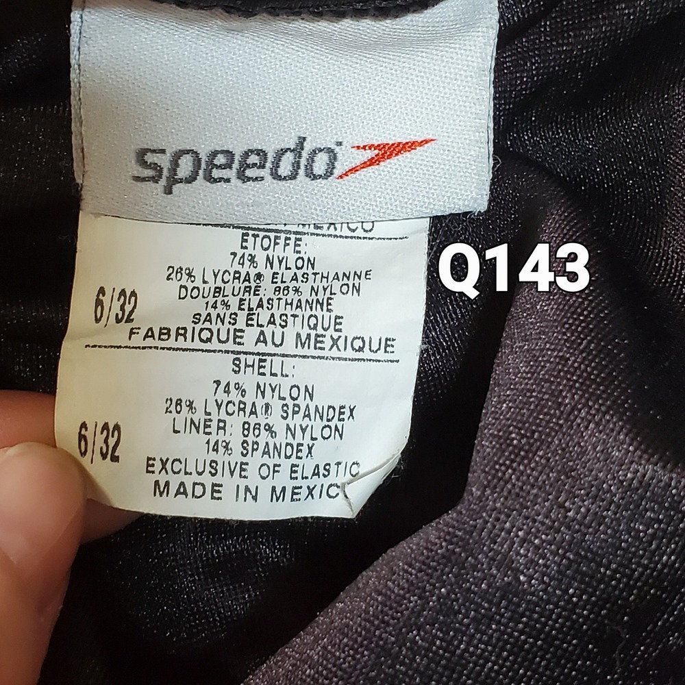 Vintage Speedo Flyback One Piece Swimsuit Sport Competition Size 6/32 Vacation - Picture 4 of 5